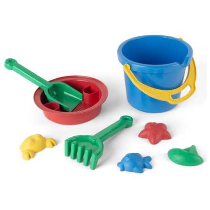 Kit jeu de plage avec seau, 8 pièces