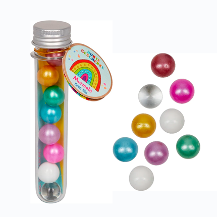 Billes en verre - Arc-en-ciel, 9 pièces