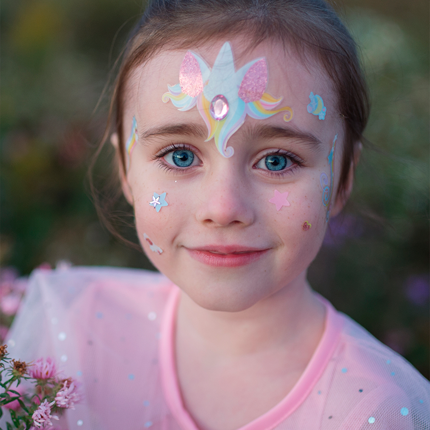 Autocollants pour le visage - Licorne