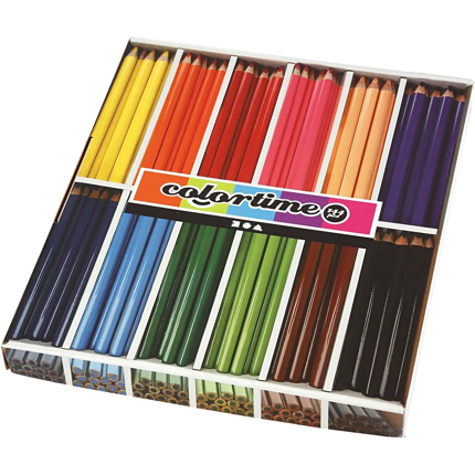 Crayons de couleur Jumbo, 144 pièces