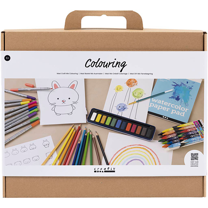 Kit coloriage et peinture, 50 pièces