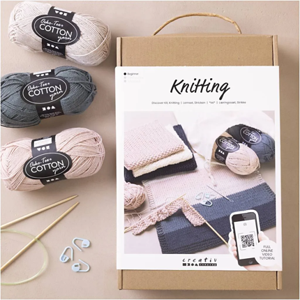 Kit de démarrage DIY tricot avec instructions