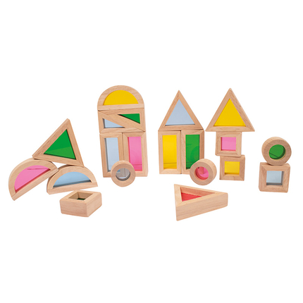 Blocs sensoriels en bois, 24 pièces