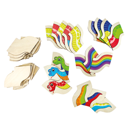 Dominos de couleur Mamba Zamba