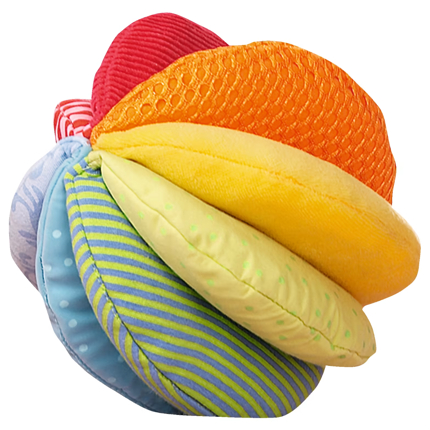 Balle en tissu Ø 15 cm - Arc-en-ciel