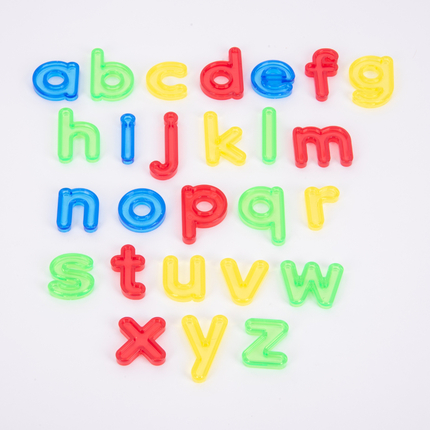 Lettres translucides minuscules a-z, 26 pièces