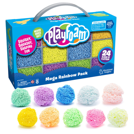 Playfoam lot 24 pots phosphorescents et paillettes
