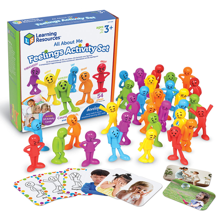 Kit d'activités avec figurines émotions à compter