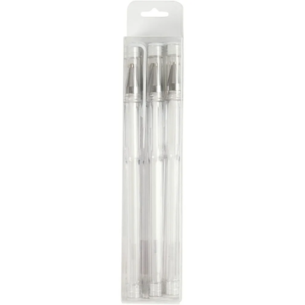 Stylos roller encre gel - Blanc, 6 pièces