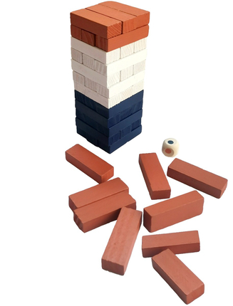 Blocs tour en bois à empiler - Petit