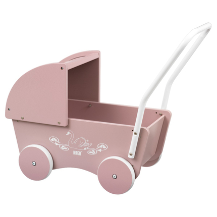 Petit landau rose de poupée KREA