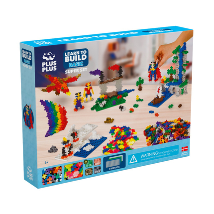 Plus-Plus - Méga kit de découverte Basic, 1200 pcs