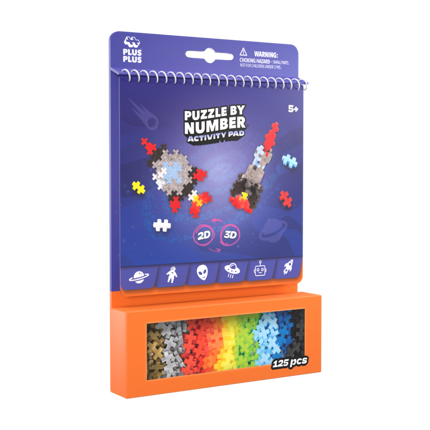 Plus-Plus - Bloc activités Espace, 125 pcs