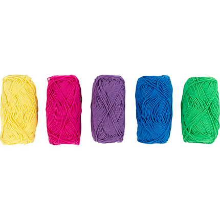 Fil de coton - Multicolore 5 x 50 m