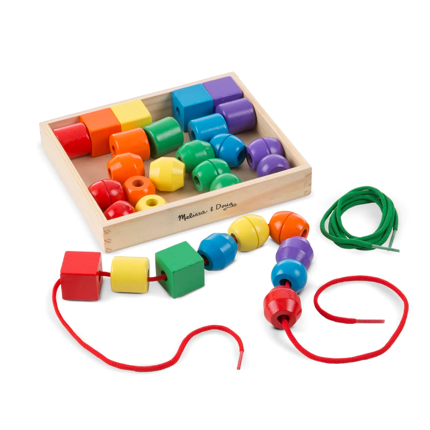 Perles à lacer couleurs primaires