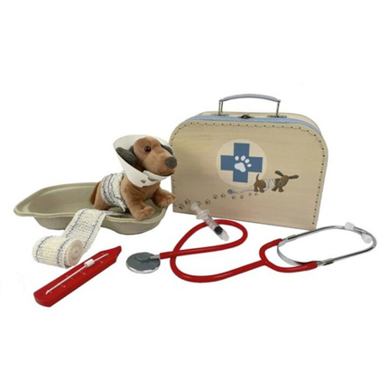 Kit de jeu vétérinaire avec Edward le chien