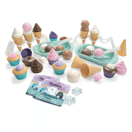 Set cupcakes et glaces, 56 pièces