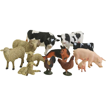 Animaux de la ferme, 12 pièces