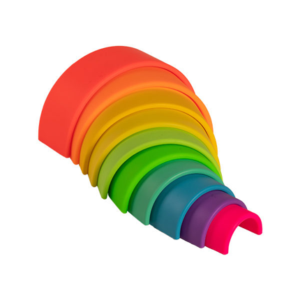 Arc-en-ciel en silicone - Néon, 10 pièces