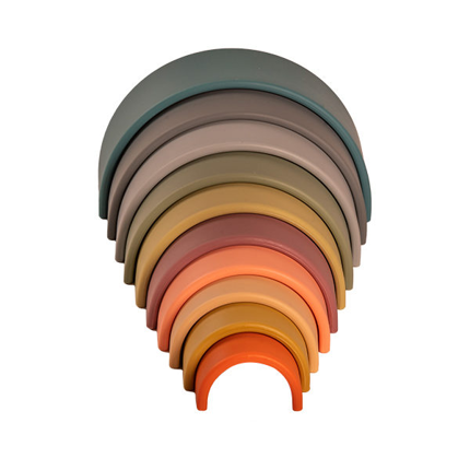 Arc-en-ciel en silicone - Nature, 10 pièces