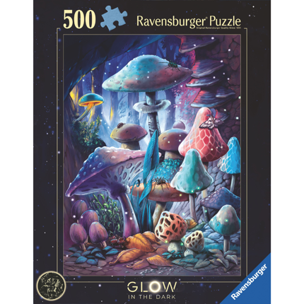Puzzle de 500 pcs - Champignons Glow in the Dark