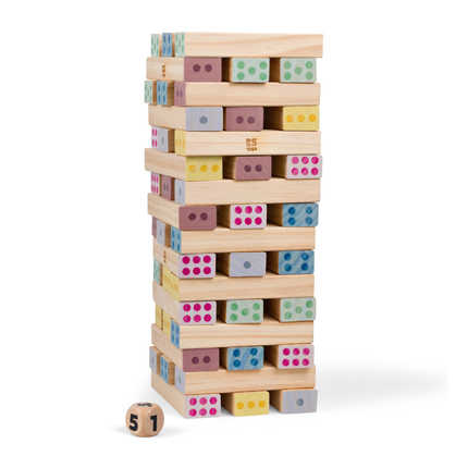 Tour géante numérotée en bois