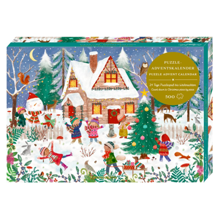 Calendrier de l'Avent puzzle, Joie de Noël 500 pcs