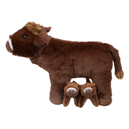Famille de peluches - Vache et ses veaux