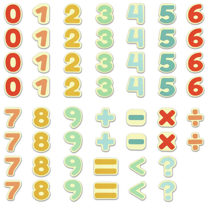 Les mathématiques magnétiques, 54 pièces