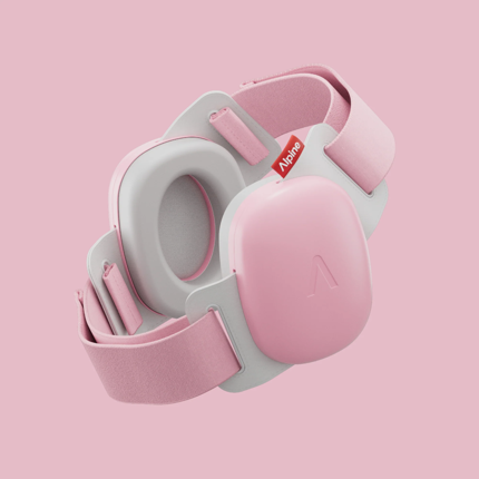 Casques antibruit Muffy Baby - Rose, 1/4 ans