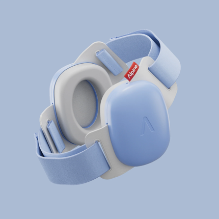 Casques antibruit Muffy Baby - Bleu clair, 1/4 A