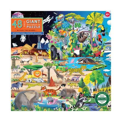 Puzzle XXL - Au sein des biomes, 48 pièces