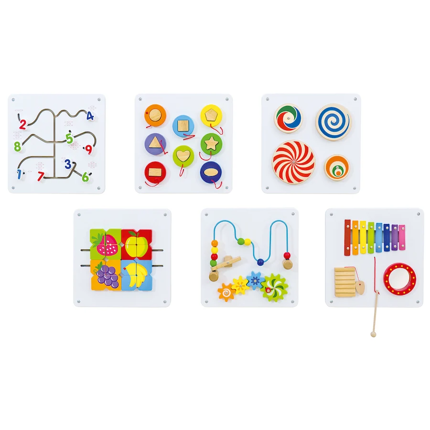 Tableaux de jeux de motricité fine, 6 pièces