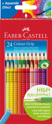 Crayons de couleur Colour Grip, 24 pièces