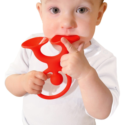 Figurine ventouse Noogi 13 cm - Rouge, 1 pièce
