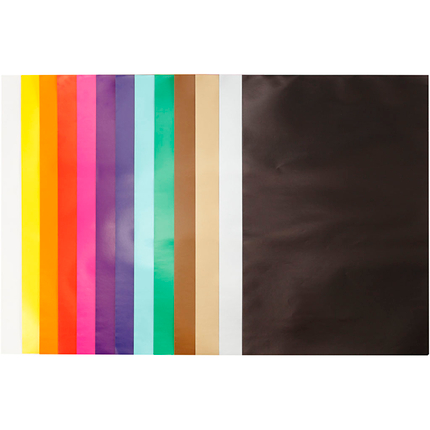 Papier glacé - Assortiment couleurs, 50 feuilles