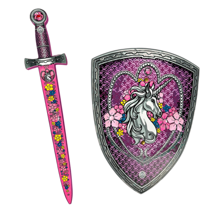 Kit épée + bouclier - Princesse licorne