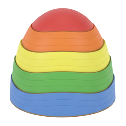 Pierres d'équilibre - Arc-en-ciel, 5 pièces