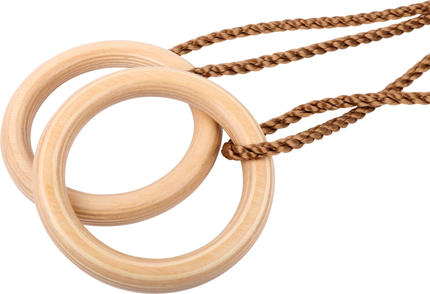 Anneaux de gymnastique en bois Ø 18 cm