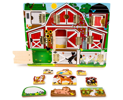 Puzzle magnétique - Cache-cache à la ferme