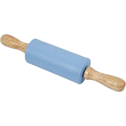 Rouleau à pâtiss. bois & silicone (outil modelage)