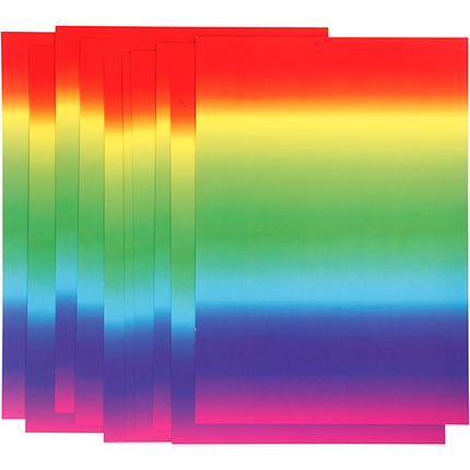 Papier cartonné A4 Arc-en-ciel, 10 feuilles