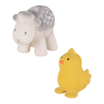 Animaux de la ferme 100 % caoutchouc naturel