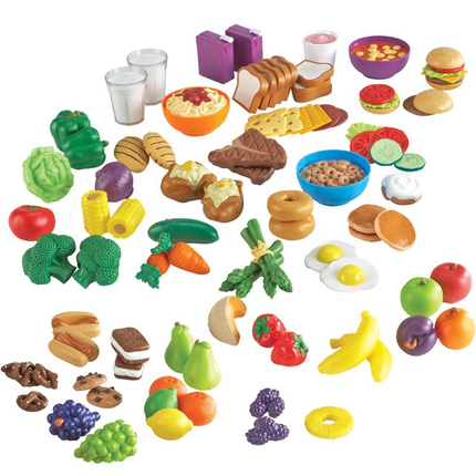 Dînette - Kit aliments pour la classe, 100 pièces