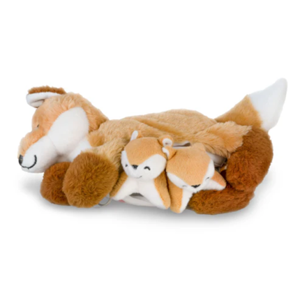 Famille de peluches - Renard et ses renardeaux