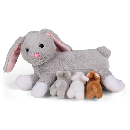Famille de peluches - Lapin et ses lapereaux