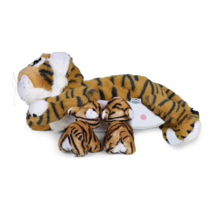 Famille de peluches - Tigre et ses tigreaux