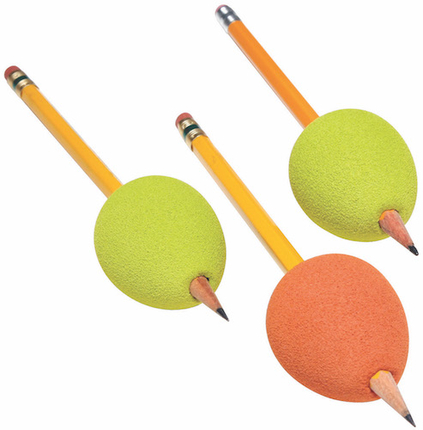 Poignées crayon forme d'œuf Egg-Ohs, lot de 3