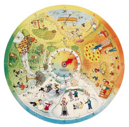 Puzzle éducatif XXL - 4 saisons