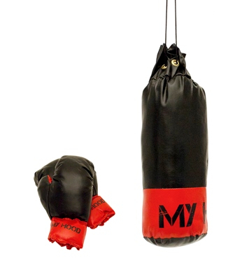 Punching ball avec gants 1 kg